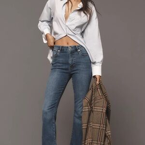 Frame Denim Jean  Le Crop Mini Boot Size 26